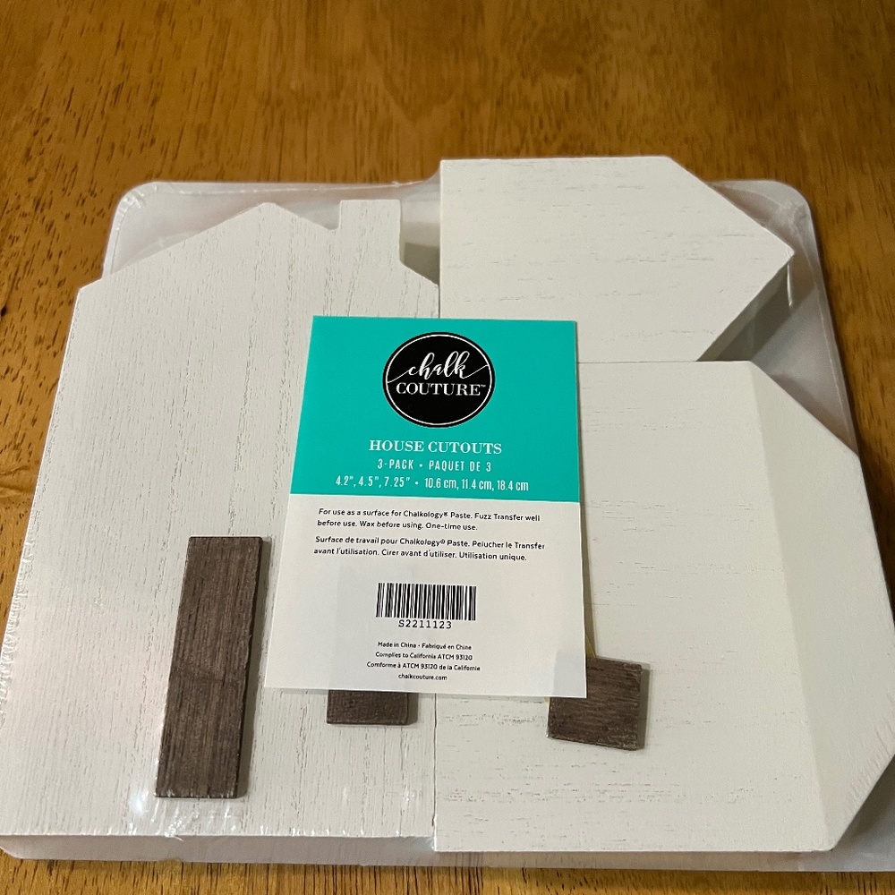 Chalk Couture House Cut Outs (3 Cut Outs in Package)
